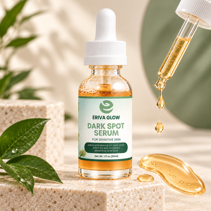 ERIVA GLOW Dark Spot Serum premium product photography